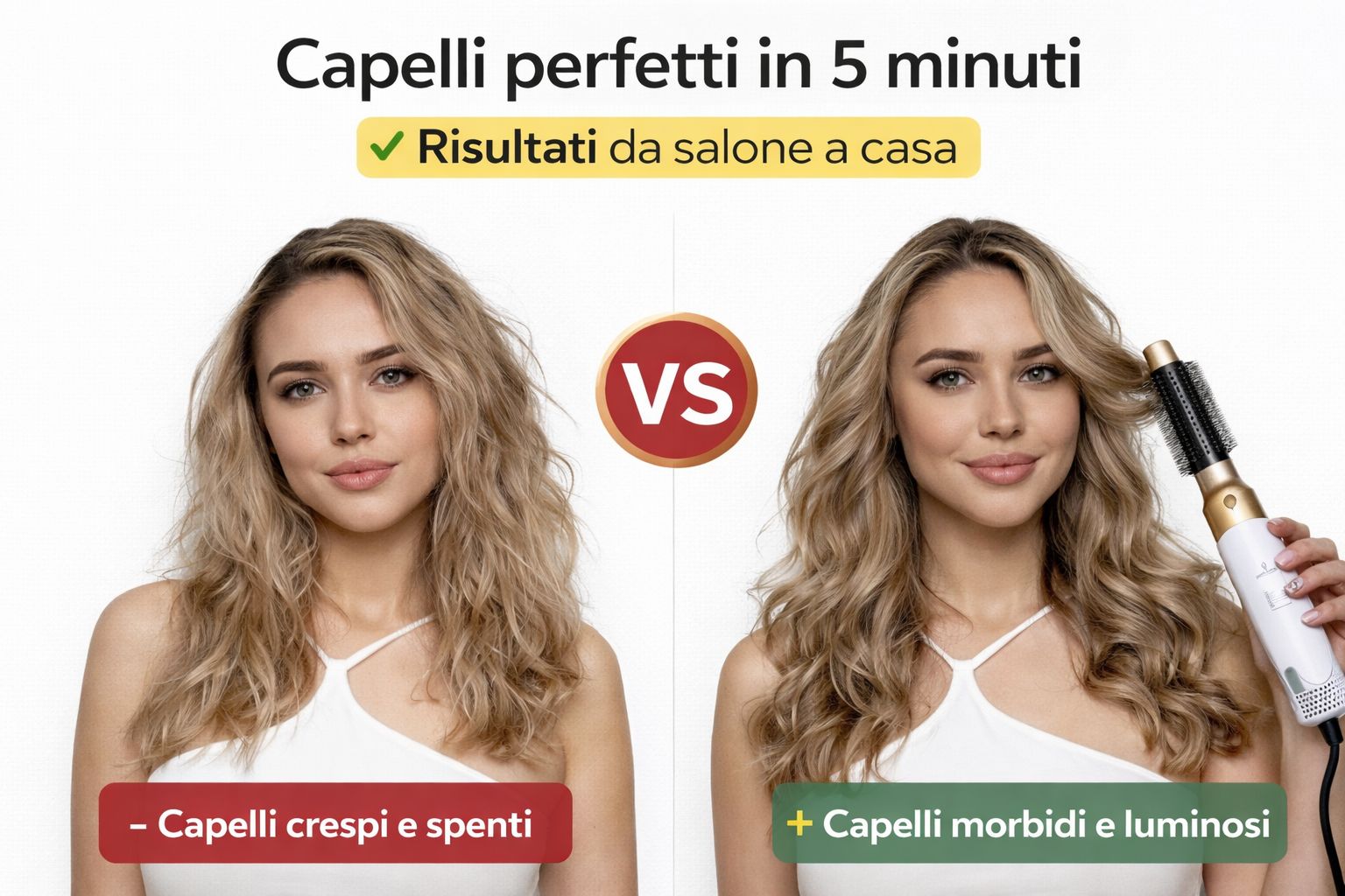Spazzola Asciugacapelli 5 in 1 Professionale
